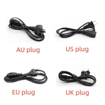 1 ШТ Универсальный Кабель Питания 1 м UK Plug/EU Plug/US Plug/AU Plug Разъем Динамика для Настольных Принтеров Мониторов компьютера