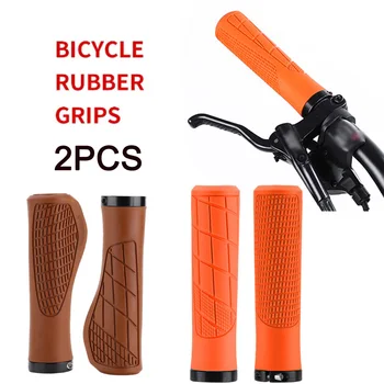 1 пара велосипедных ручек, мягкие резиновые ручки для шоссейного велосипеда MTB, Противоударный противоскользящий чехол на руль, Эргономичные детали велосипедной ручки
