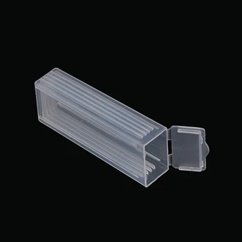 1 шт. Прозрачное пластиковое устройство для отправки предметных стекол для микроскопа, держатель стеклянных предметных стекол, коробка для хранения Microslide PP вмещает 5 коробок-дозаторов