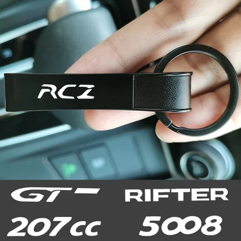 1 шт. новый модный автомобильный металлический брелок для ключей Peugeot RCZ RIFTER GT GT LINE 5008 4008 3008 2008 LON 206CC 207CC 307CC 308CC