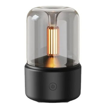 120 МЛ Свеча Лампа Диффузор Увлажнитель Воздуха Электрическая Ароматерапия USB Настольный Декор Ночник Черный