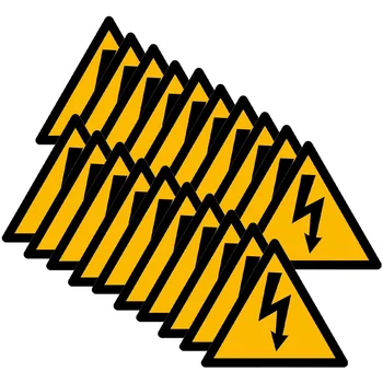 20 Листов наклеек-наклеек Внимание, наклейки высокого напряжения, предупреждающие наклейки из бумаги под давлением, наклейки для электробезопасности