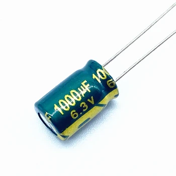 20 шт./лот 8 *12 Высокочастотных низкоомных алюминиевых электролитических конденсаторов высокой частоты с низким сопротивлением 1000 Мкф 6,3 В