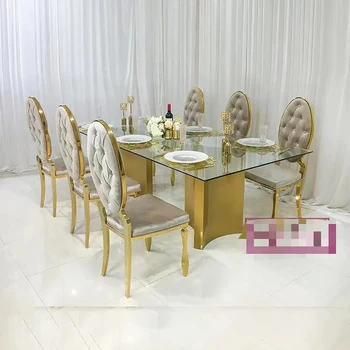 2022 роскошный золотой каркас из нержавеющей стали гостевой стул трон гостиничный обеденный стул тканевый свадебный стул