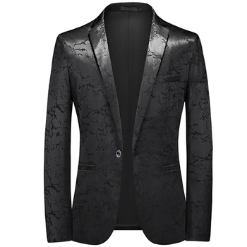 2023 Модный Новый мужской повседневный бутик с персонализированной печатью, приталенный костюм, пальто, блейзеры, платье-пиджак, большой размер 6XL