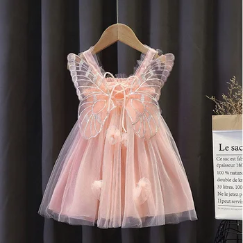 2023 Новое Корейское модное летнее платье для девочек, Винтажное Элегантное Модное Винтажное Милое Кавайное Милое Эстетичное Однотонное платье Y2k