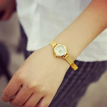 2023 Новые Женские Золотые Кварцевые часы с Маленьким Циферблатом, Роскошные Деловые часы Из Сплава Для Женщин, Изысканный Подарок Для Свиданий Reloj De Mujer