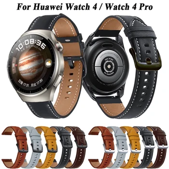 22 мм Ремешок Для Часов Кожаный Ремешок Для Huawei Watch 4 Pro Замена Ремешка Для часов Huawei GT3 GT 3 SE GT 2 GT2 Pro 2E Мужской Ремешок Correa