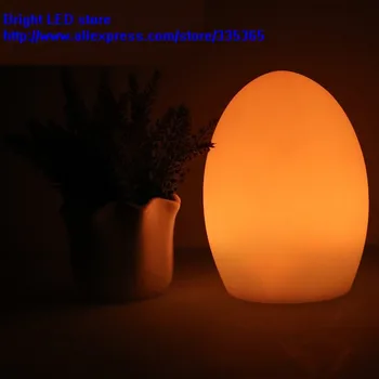 220x220 мм PE egg дизайн RGB аккумуляторная батарея романтический светодиодный светильник для гостиной светодиодный барный настольный светильник 1 Вт с пультом дистанционного управления и зарядным устройством