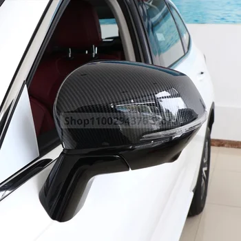 2ШТ Отделка чехла для автомобильного зеркала заднего вида в стиле углеродного волокна Подходит для Haval Jolion 2021 2022 2023 Хромированные внешние детали