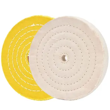 2шт Полировальные диски Комплект полировальных кругов 150 мм Набор полировальных кругов для полировщика буфера стола с отверстием для оправки 12,7 мм