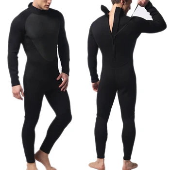 3 мм неопреновый гидрокостюм для мужчин и женщин на молнии спереди Водолазный костюм для подводного плавания с аквалангом Плавание Каякинг кайтсерфинг Полный гидрокостюм