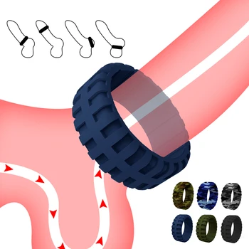 3 шт./компл. Силиконовое Прочное кольцо для пениса Для взрослых Мужчин с задержкой эякуляции, Резиновые кольца для члена, секс-игрушки для увеличения пениса Для мужчин, секс-кольца