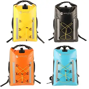 30-Литровый Водонепроницаемый рюкзак Каяк Светоотражающая сумка Для путешествий на открытом воздухе Оранжевый