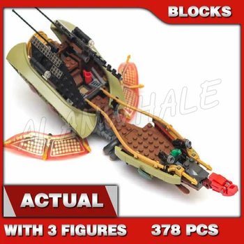 378шт destiny's Shadow болотный автомобиль озерные лодки 10581 DIY строительные блоки Подарки Детские игрушки совместимый детский кирпич