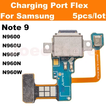 5 шт. Зарядный Порт Flex Для Samsung Galaxy Note 9 N9600 N960U N960F N960N N960W USB Doct Разъем Плата Зарядного Устройства Гибкий Кабель