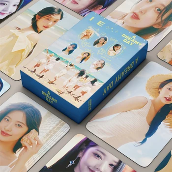 55 шт./компл. Альбом для Фотокарточек IVE Portrait A DREAMY DAY LOMO Small Card Wonyoung Gaeul LIZ Коллекционная открытка с принтом в стиле Изобразительного Искусства KPOP