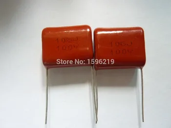 5шт конденсатор CBB 106 100V 106J 10uF Конденсатор из металлизированной полипропиленовой пленки P22 CL21