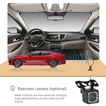 7-Дюймовое Автомобильное Радио Mirrorlink Bluetooth-совместимое Портативное Автомобильное Стерео HD Камера Заднего Вида С Сенсорным Экраном Для определения положения USB TF FM