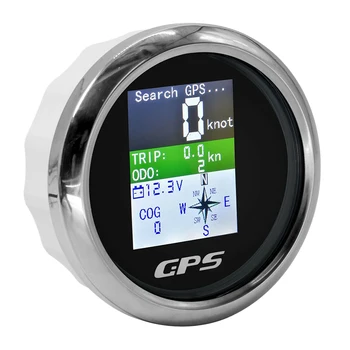 85 мм Умный GPS-спидометр, водонепроницаемый TFT-экран, цифровой тахометр, одометр с GPS-антенной для автомобиля, лодки, мотоцикла