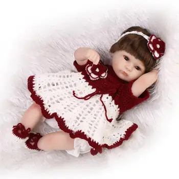 Bebe Reborn 18-дюймовая милая девочка, кукла-Реборн, игрушки для детей, Рождественский подарок, подарок на День рождения, плюшевые мягкие силиконовые куклы для тела