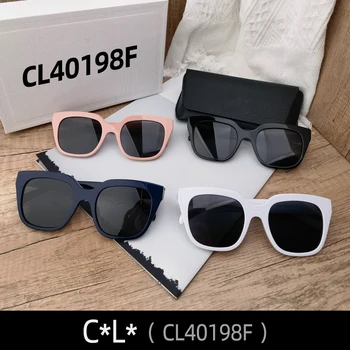 CL40198F Новые Модные Солнцезащитные Очки Для Женщин Мужские Черные Очки Cat eye MGlasses Spy Fashion Негабаритный Роскошный Дизайнерский Бренд Jennie