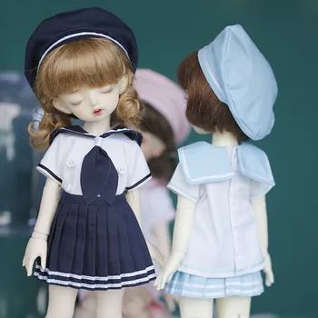 D03-P155 детская игрушка ручной работы 1/6 BJD.Аксессуары для куклы SD, кукольная одежда розового и синего цвета, костюм моряка военно-морского флота, комплект униформы