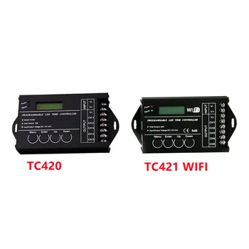 DC12V 24V 5-Канальный Программируемый По Времени Светодиодный Контроллер TC420 TC421 RGB WiFi Выход 20A Программируемый Светодиодный Контроллер с Общим Анодом