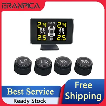 Eranpica Smart Alarms Интеллектуальная Система TPMS Датчик Для Автомобилей Система Контроля Давления В Шинах С Цифровым Датчиком Безопасность