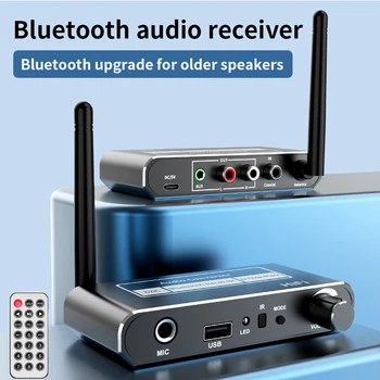 HIFI Bluetooth 5.2 Аудиоприемник DAC Коаксиальный Цифроаналоговый Преобразователь 3,5 мм AUX RCA Микрофон Sing Стерео Беспроводной Адаптер