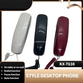 KX-T638 Настенный телефон, настольный телефон, Стационарные телефоны с повторным набором номера, новый челнок