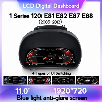 Linux 11-дюймовая автомобильная ЖК-цифровая приборная панель для BMW 1 серии E81 E82 E87 E88 2005-2012 Комбинация приборов Спидометр кабины