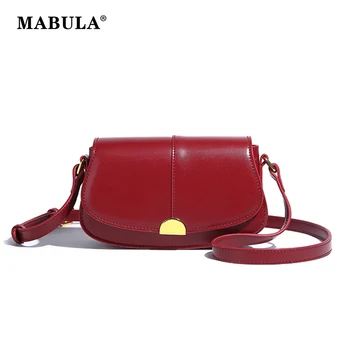 MABULA, женские сумки через плечо из искусственной кожи, кошелек для телефона с клапаном, однотонная сумка через плечо, простой дизайн, маленькие сумки-тоут