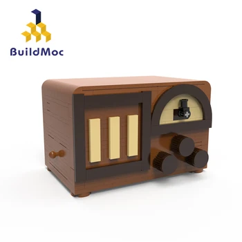 MOC Intelligence Box, Коробка для дешифрования радио, Строительные блоки, Идея головоломки, Собрать кирпичи, игрушки для игры в мозг Для детей, подарок на День рождения