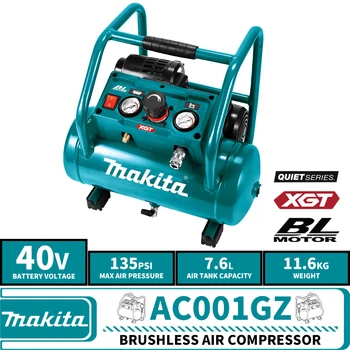 Makita AC001GZ Бесщеточный Аккумуляторный воздушный компрессор XGT 40V Литиевые электроинструменты