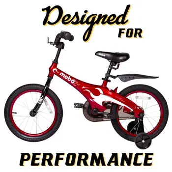 Mobo Lite Bike For, 16-дюймовый велосипед с тренировочными колесами для мальчиков и девочек, быстрая и простая сборка, красный
