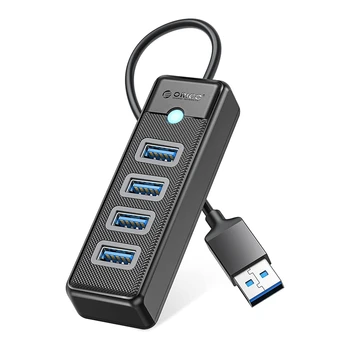 ORICO 1 шт. КОНЦЕНТРАТОР USB 3.0 4-Портовый концентратор USB 3.0 для передачи данных, совместимый с Mac OS 10.X И выше