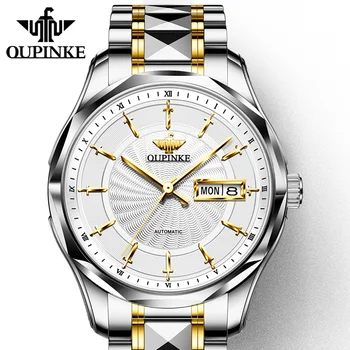 OUPINKE 3172, Японские механические часы, вольфрамовая сталь, сапфировое стекло, оригинальные автоматические механические часы для мужчин, оригинал