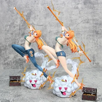 One Piece Nami Action Figure Toys Фигурки Аниме 32 см Манга Статуэтка ПВХ GK Коллекционная модель Украшения для кукол Подарок для детей