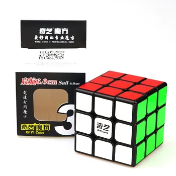 QiYi Qihang Sail 3x3x3 60 мм Большой Размер Magic Cube Скоростная Головоломка Обучающая Развивающая Большой Magic Cube Пластиковые ABS Безопасные Игрушки