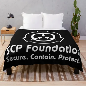 SCP безопасен. Содержать. Защита (черный) Плед Детское одеяло Роскошное одеяло St Декоративные одеяла