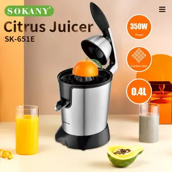 SOKANY651E Домашняя Портативная Машина для приготовления апельсинового сока из нержавеющей Стали Машина для производства лимонного сока
