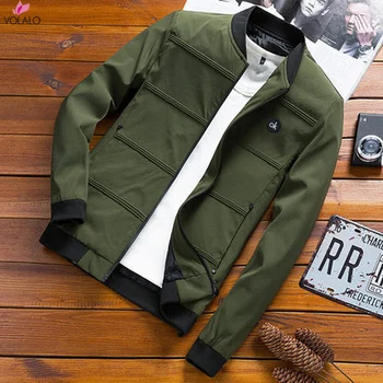 VOLALO 2023, повседневное пальто, модная мужская куртка-бомбер в стиле хип-хоп с нашивками, приталенная куртка-бомбер Pilot, пальто, мужские куртки 4XL