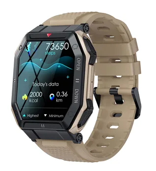 Z50 1,85-дюймовые смарт-часы для мужчин 2022 Bluetooth Call 350mAh 24H Здоровый монитор Наружные IP68 Водонепроницаемые военные умные часы