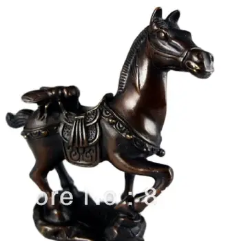 wang 000226 Китайская бронзовая скульптура Лошади и мухи - Мгновенно разбогатейте