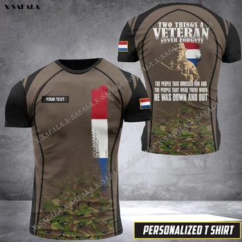 Австралия, Дания, Канадский военный, армейский камуфляж, ветеранский флаг, футболка с 3D-принтом, мужская верхняя футболка, дышащая одежда