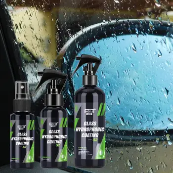 Автомобильное непромокаемое средство Многоцелевое гидрофобное покрытие для автомобильных стекол, Гидрофобная жидкость против дождя, маска для зеркала на лобовом стекле