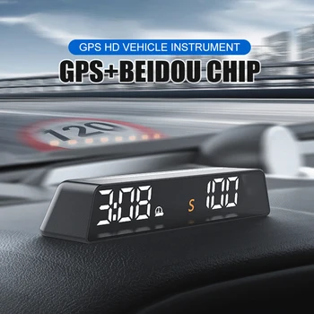 Автомобильный GPS, приборная панель, HUD, цифровой спидометр, компас времени, высота, Подключи и играй, электронные аксессуары для всех автомобилей