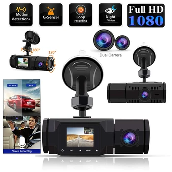 Автомобильный Видеомагнитофон Автомобильный Мини-Видеорегистратор Dashcam 1080P Аксессуары для Видеорегистраторов