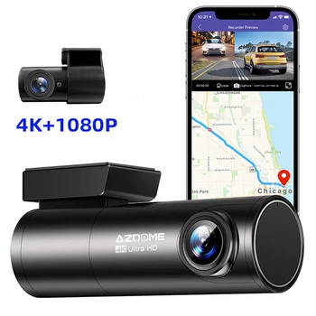 Автомобильный Регистратор Данных M300S 4K 500W Pixel Dash Cam GPS Wifi Автомобильный Видеомагнитофон Голосовое Управление для Записи Мониторинга парковки